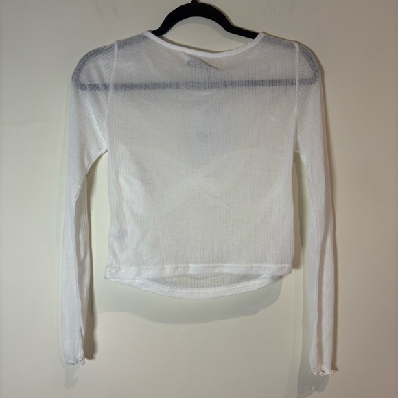 NWT Princess Polly November Long Sleeve Top in White US 4 - Picture 6 of 9